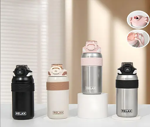 Термос Relax для кофе и чая 600 мл серый (MD-105) - фото 3