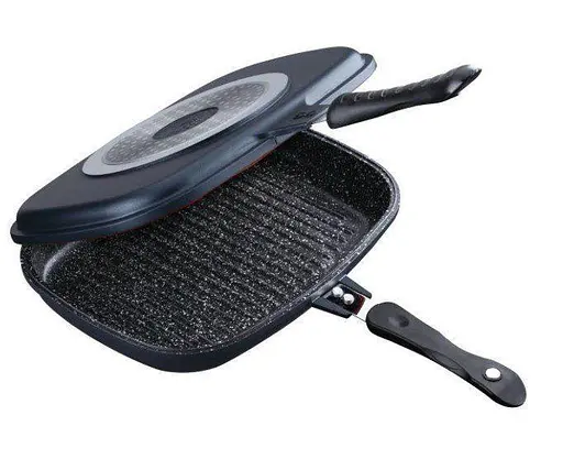 Сковорода гриль с антипригарным покрытием Peterhof PH-25343-32 двусторонняя сковорода гриль. - фото 1