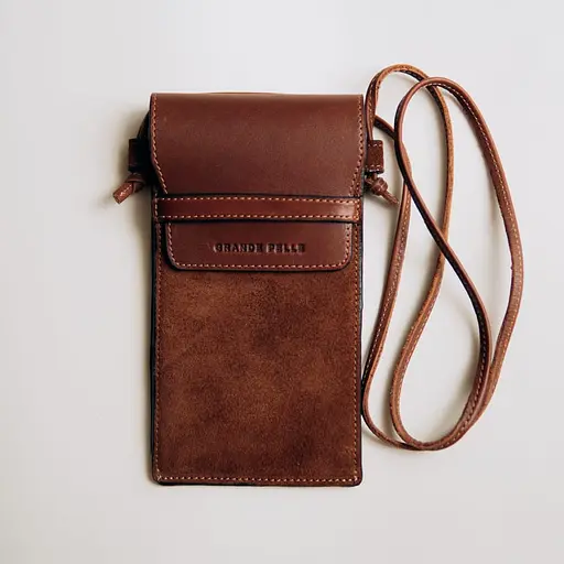 Мини сумка чехол для телефона Grande Pelle 18.5х10.5х3.5 см sum0028483 - фото 4