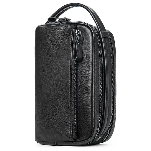 Мужская кожаная барсетка Vintage 23х14х9 см acs0016995 - фото 3