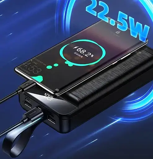 Павербанк портативная батарея Awei P141K портативное зарядное устройство для телефона 40000 mAh 22.5W Черный - фото 5