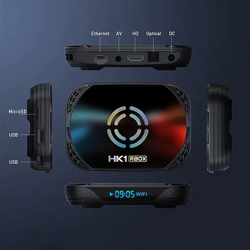 Смарт ТВ приставка HK1 RBOX X50 4/32 Гб Smart TV Box Android 14 - фото 7