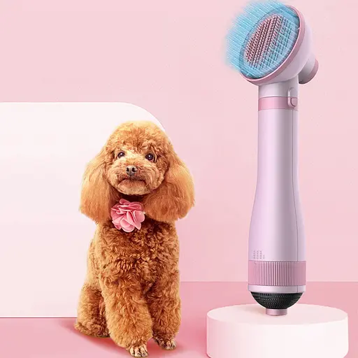 Фен гребінець для шерсті собак і кішок Parsmardo PBMB-D рожевий - фото 3