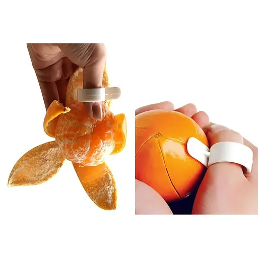 Набор ножей для быстрой чистки цитрусовых апельсинов, мандаринов, лимонов 2 шт., Kitchette Оранжевый 87132 - фото 10