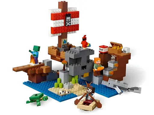 Конструктор Minecraft Пригоди на піратському кораблі на 386 деталей (11827) - фото 3