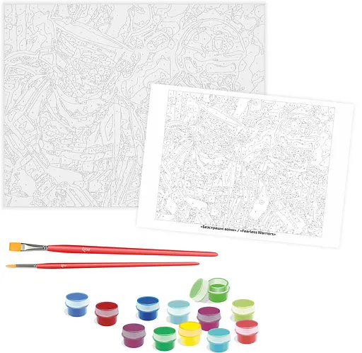 Картина за номерами Rosa Start Безстрашні воїни 35x45 см - фото 2