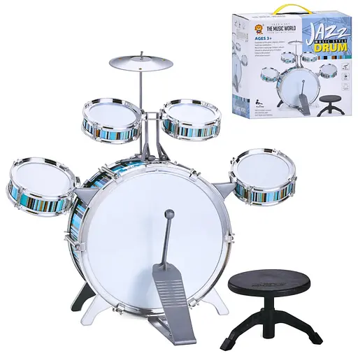 Детская игрушка Барабанная установка Bambi 2042T 5 барабанов - фото 1