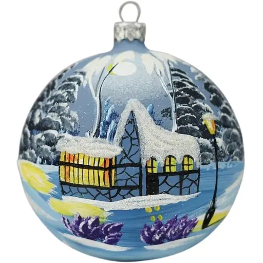Ялинкова прикраса Санта Шоп Пейзаж симфонія №16 скло (4820001005363)