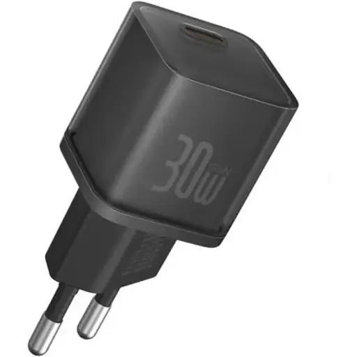 Мережевий зарядний пристрій Baseus GaN5S Fast Charger 1C 30W EU Cluster Чорний - фото 1