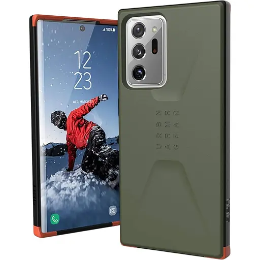 Оригінальний протиударний чохол UAG Civilian 21220D117272 для Samsung Galaxy Note 20 Ultra (6.9") Olive Drab