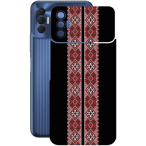 Защитная пленка StatusSKIN для Tecno Spark 8p KG7n Корпус Винил Вышиванка 3 - фото 1