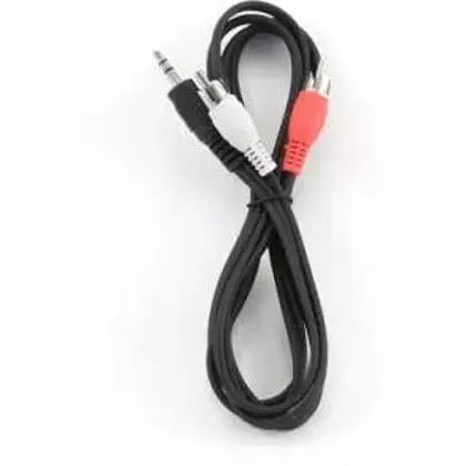 Кабель переходник Cablexpert 3.5 мм M - 2xRCA M 5 м черный (CCA-458-5M) - фото 1