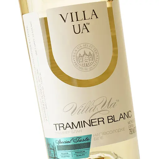 Вино Villa UA Traminer Blanc біле напівсолодке 0.75 л  - фото 5