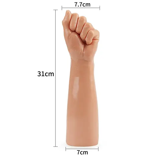 Рука для фістингу Lovetoy Bitch Fist 31 см тілесний - фото 8