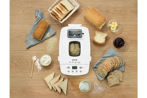 Gorenje Хлібопічка 750Вт програм-14 максиальна вага -1.350 кг форма прямокутник пластик білий - фото 8