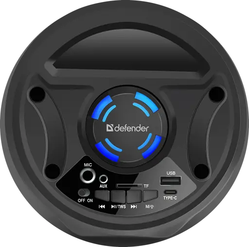 Портативна акустика Defender G70 12Вт, Black (65171) - фото 3