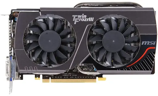 Видеокарта MSI GTX 650Ti 2Gb Boost (N650Ti TF 2GD5/OC BE) (GDDR5, 192 bit, PCI-E 3.0 x16) Б/у - фото 1
