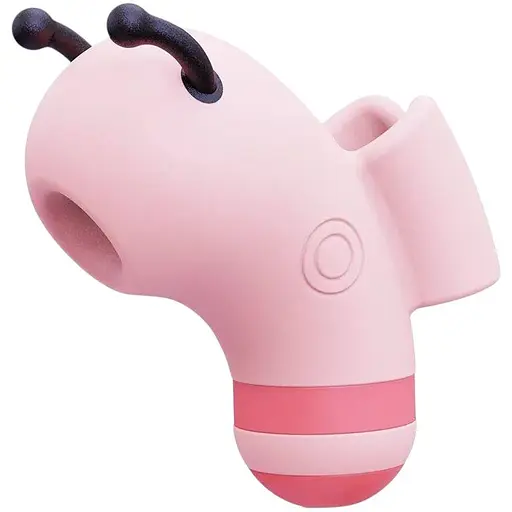 Вакуумный стимулятор с микротоками CuteVibe Beebe Pink на палец