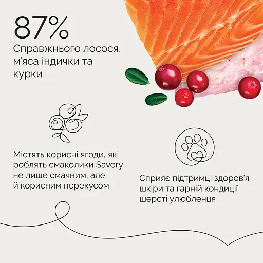 Ласощі для собак Джерки Savory Salmon Bars батончики з лососем 100 г - фото 4