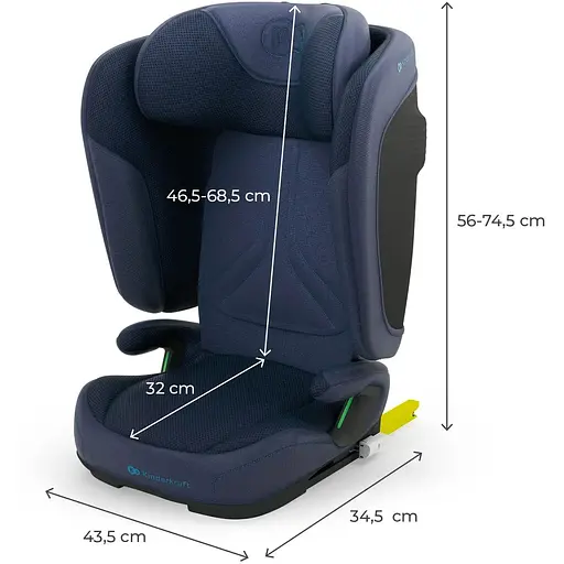 Автокресло Kinderkraft Unity 2 i-Size Navy (KCUNIT02NAV0000) - фото 8