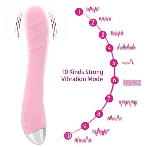 Вибратор Silver Fox для стимуляции точки G USB Розовый K0825-1 - фото 5