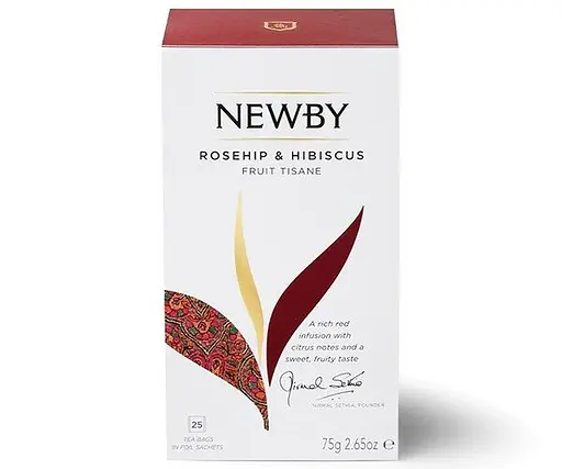 Чай фруктовий Newby Шипшина і гібіскус в пакетиках 25 шт (310160) - фото 3