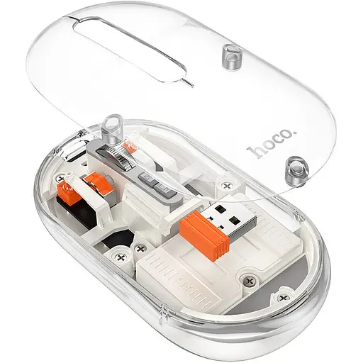 Миша Hoco GM35 Magnetiс Silent White [136136] - фото 3