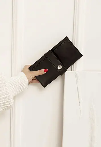 Кожаный портмоне 3.0 черный Crazy Horse - фото 2