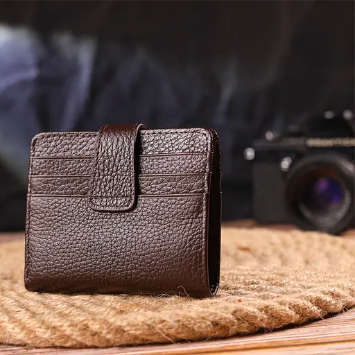 Мужской кожаный кошелек Canpellini 10.6х9х1 см acs0025043 - фото 7