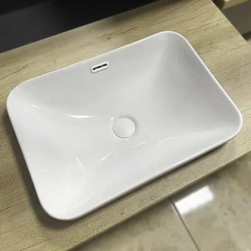 Умивальник VBI Bitritto S білий врізний VBI-018023, Білий - фото 3