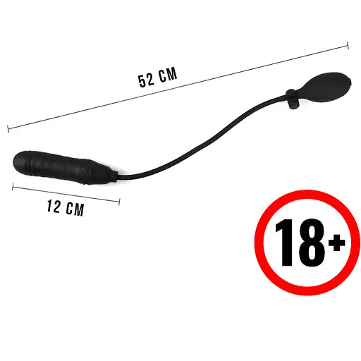 Анальный расширитель Passion Дилдо надувной черный (4821002030323) - фото 3