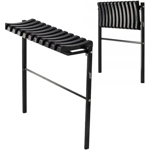 Скамейка на кладбище Chomik Twist складная 100см черный - фото 2