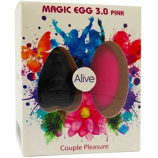 Віброяйце Alive Magic Egg 3.0 Pink з пультом дистанційного керування на батарейках - фото 4