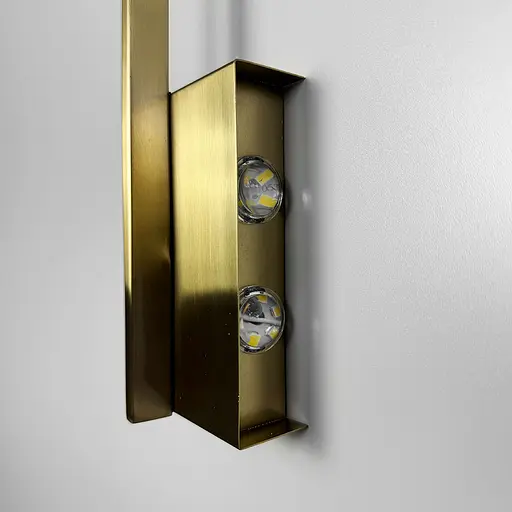 Бра у латунному корпусі із лінзами по правій стороні 80 см Арт. WJ 011/800 L AB Line F - фото 4