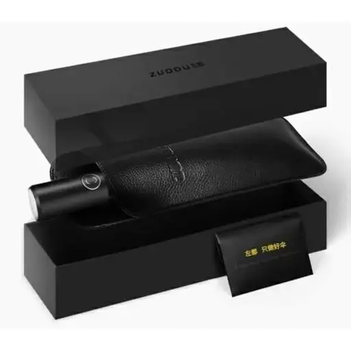 Зонтик складной автоматический с фонариком Zuodu (ZD002-LED) красный - фото 5