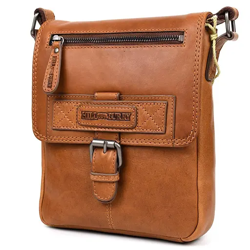 Чоловіча шкіряна сумка Hill&Burry 20х24х6 см sum0026494 - фото 4