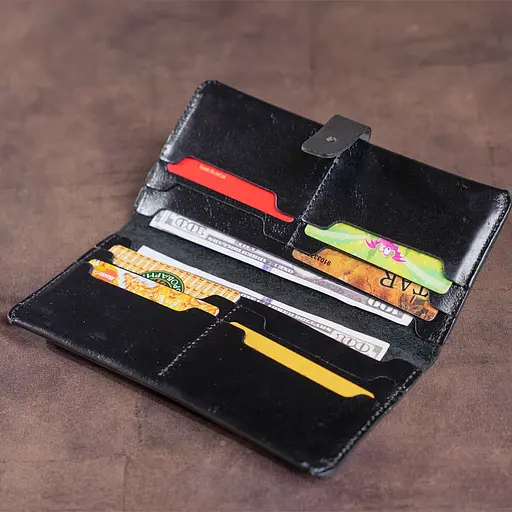 Мужской кожаный кошелек Shvigel 19.5х9.5х1 см acs0016056 - фото 9