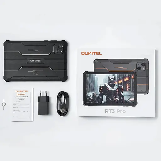 Планшет Oukitel RT3Pro 8" HD / 4GB/128GB / G81 / 5150mAh / 16+8Мп / IP69K / LTE Black - фото 9
