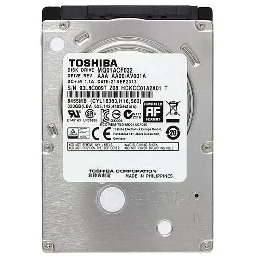 Жесткий диск 2.5 Toshiba 320Gb MQ01ACF032 Б/У - фото 1
