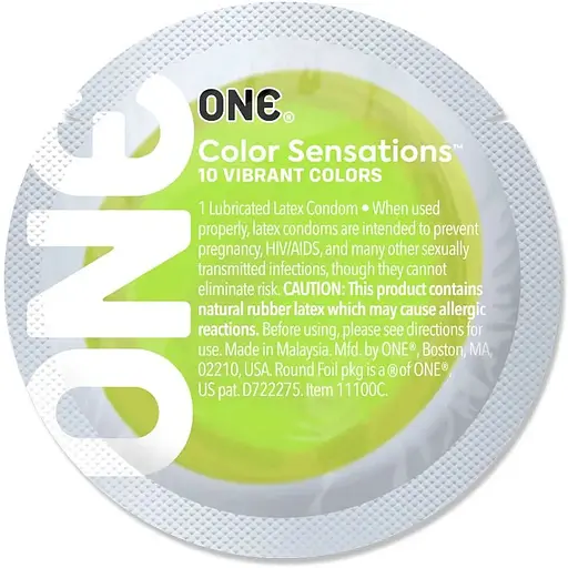 Презерватив One Color Sensations - Roll One on (Green) 1 шт.