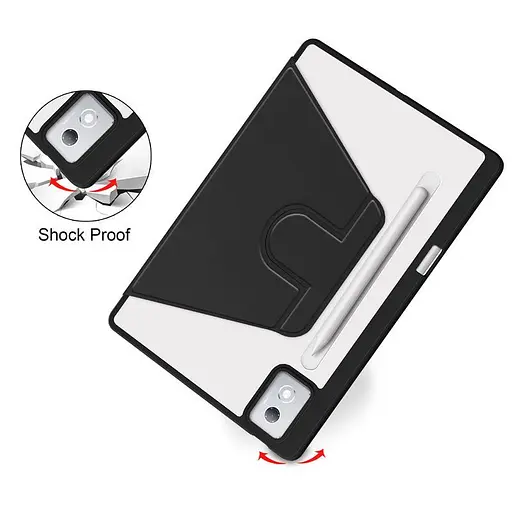 Чохол Lenovo Idea Tab Pro 12.7 2025 TPUCristal Pen holder 360 Чорний - фото 8