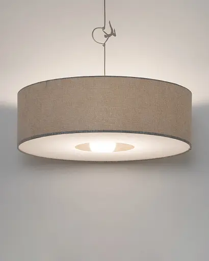 Підвісний світильник, люстра Nowodvorski 11666 Cedro L E27 1x25W IP20 світло-сірий - фото 2