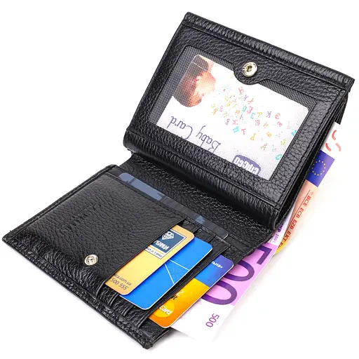 Жіночий шкіряний гаманець Canpellini 12х9.8х1.5 см acs0025494 - фото 3