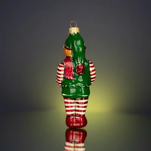 Ялинкова прикраса Різдвяні історії Ельф фабрики мрій скло (4820001154993) - фото 4