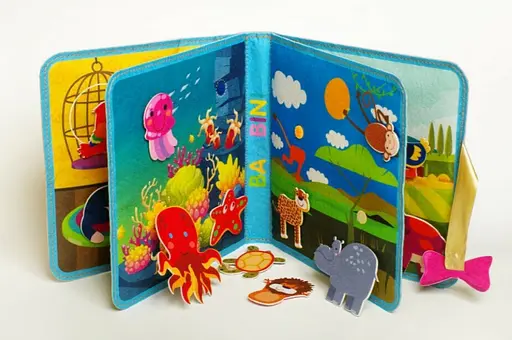 Книга фетрова «Хто де живе?» 25 липучок. Серія Розвивайко (Книжковий Хмарочос) - фото 3