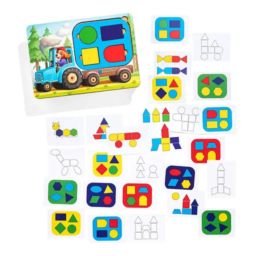 Дитячий пазл-сортер Трактор (ПСД195) PSD195 танграм