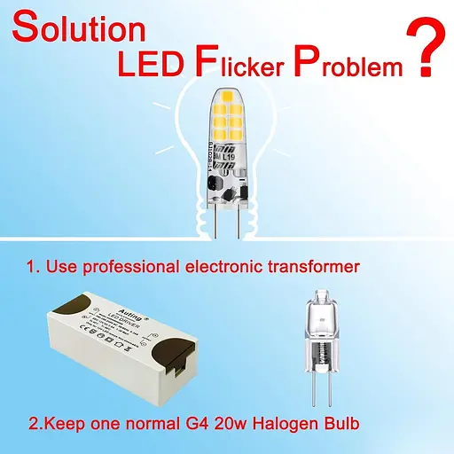 Світлодіодні лампи Auting 2W G4, 2W 3000K Теплі білі світлодіодні лампи Заміна лампи для 20W Halogen Bulus 12V AC/DC, кут променя - фото 5