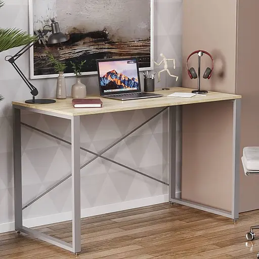 Письмовий стіл Ferrum-decor Серії Конект 75x120x60 сірий ДСП Дуб Сонома 16мм (FRD-104216)