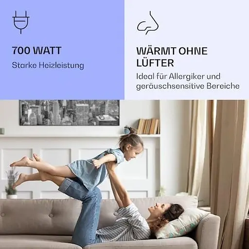 Инфракрасный обогреватель Klarstein Wonderwall air art Нью-Йорк умный до 14 м² (10037927) - фото 4