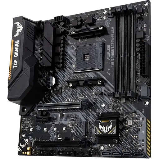 Материнская плата Asus TUF Gaming B450M-PLUS II sAM4 B450 4xDDR4 HDMI-DVI mATX - фото 3